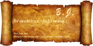 Brandeisz Julianna névjegykártya